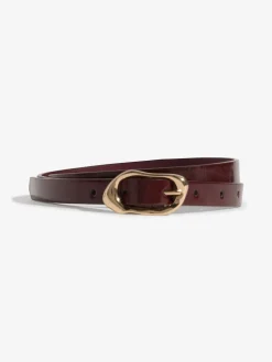 Burgundy, Tan & Cream - Skinny Belts 3 Pack*Lipsy Outlet
