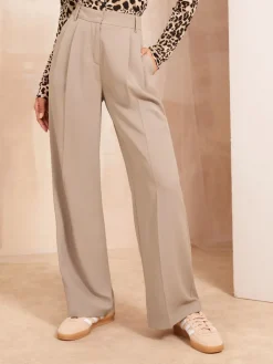 Camel - Premium broek met wijde pijpen en elastiek aan de achterkant*Friends Like These Discount