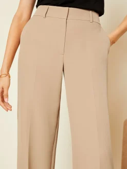 Camel - broek met wijde pijpen*Love & Roses Clearance