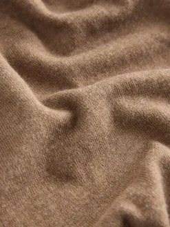 Camelbruin - Soft Touch Ronde hals Katoen Rijke Trui*Next Online