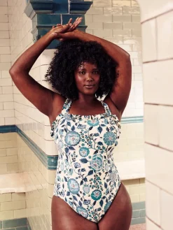 badpak met vierkante halslijn*Cath Kidston Hot