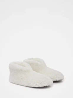 Celtic & Co Natural Teddy Soft Sole Bootee Slippers*Celtic & Co. Discount