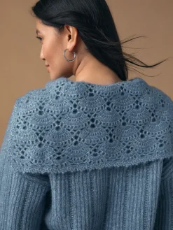 - Ribbed Knit Jumper With Crochet Sailor Collar*Next Best