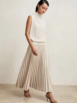 - Seren Pleated Midi Skirt*Reiss Online