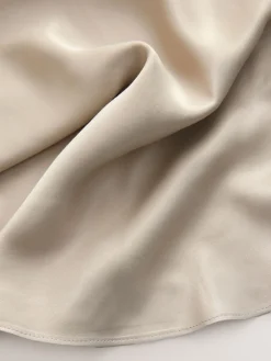 Champagne-goud - Satijnen midirok*Next