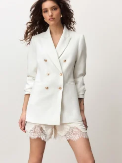 - Satin Shorts With Lace Trim*Next Sale