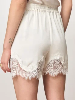 - Satin Shorts With Lace Trim*Next Sale