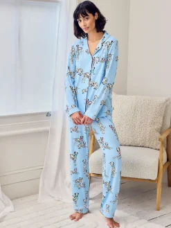 Dalmation Dogs Print Long Pyjamas Set*Chelsea Peers Sale
