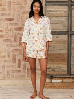 Dinosaur Print Long Pyjama Set*Chelsea Peers Sale