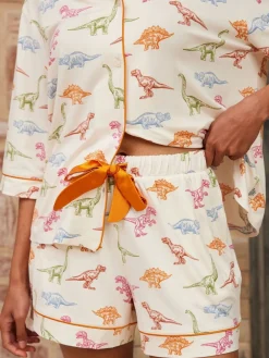 Dinosaur Print Long Pyjama Set*Chelsea Peers Sale