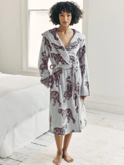 Fleece Burnout Tiger Dressing Gown*Chelsea Peers Best