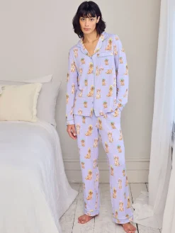 Spa Dogs Print Long Pyjamas Set*Chelsea Peers Clearance