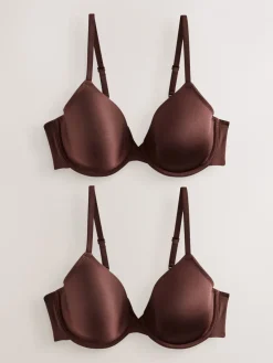 Chocolade nude - A-E Afvlakkende Ultimate Comfort Beha's 2 Verpakking*Next Hot