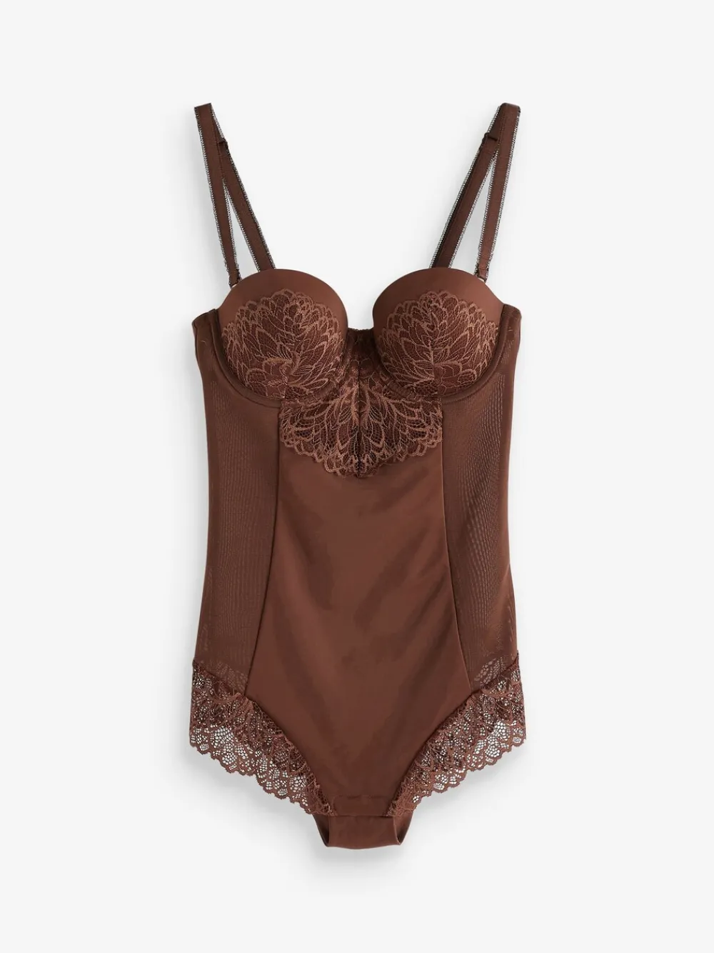 - Kanten body met cups en sterke buikcorrectie*Next Hot