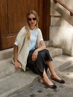 Chocoladebruin - Ballerina's met ronde neus*Next Discount