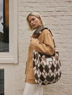 Chocoladebruin - Borg Argyle Shoulder Bag*Next Discount