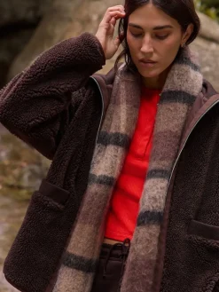 - Borg Zip Through Fleece With Rib Collar*Next New