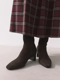 - Chisel Toe Block Heel Sock Boots*Next Sale