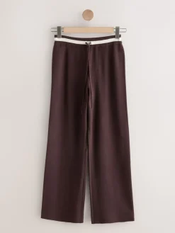 - Compact Cosy Wide Leg Tipped Joggers*Next Best