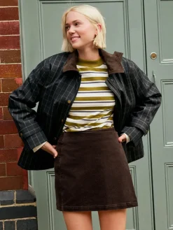 - Corduroy mini-wikkelrok*Next Clearance