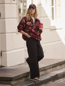 - Corduroy broek met wijde pijpen*Next Online