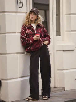 - Corduroy broek met wijde pijpen*Next Online