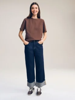 Chocoladebruin - Dik T-shirt met ronde hals en korte mouwen*Next Clearance