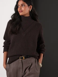 - Dubbellaagse trui van katoen/wolblend*Next Sale