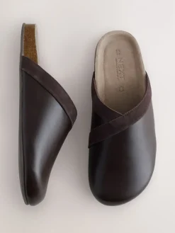 - Forever Comfort Leather Clean Footbed Clogs*Next Sale