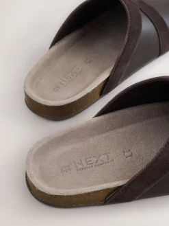 - Forever Comfort Leather Clean Footbed Clogs*Next Sale