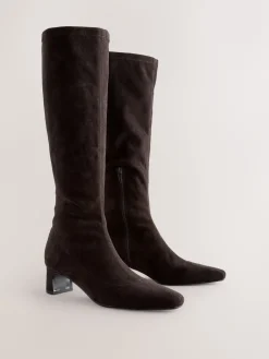 - Forever Comfort® kniehoge soklaarzen met afgeronde spitse neus*Next Discount