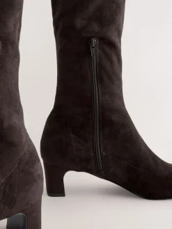 - Forever Comfort® kniehoge soklaarzen met afgeronde spitse neus*Next Discount