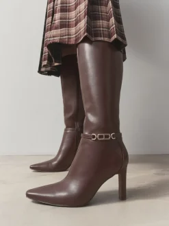 - Forever Comfort® - Kniehoge laarzen met hak en hardware*Next Sale