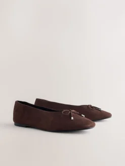 - Forever Comfort® Suede High Cut Ballet Flats*Next Online