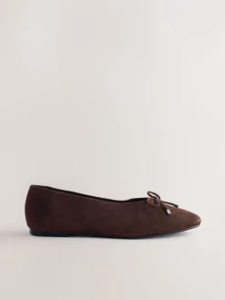 - Forever Comfort® Suede High Cut Ballet Flats*Next Online