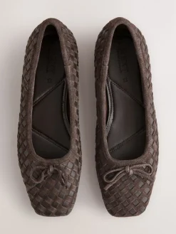 - Forever Comfort® Leather Weave Ballet Flats*Next Clearance
