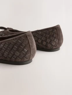 - Forever Comfort® Leather Weave Ballet Flats*Next Clearance