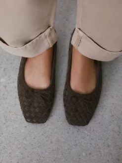 - Forever Comfort® Leather Weave Ballet Flats*Next Clearance