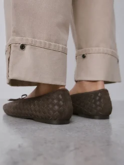 - Forever Comfort® Leather Weave Ballet Flats*Next Clearance