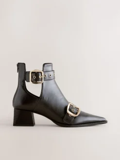 - Forever Comfort® Cut Out Buckle Detail Ankle Boots*Next Sale