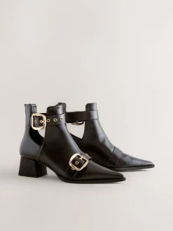 - Forever Comfort® Cut Out Buckle Detail Ankle Boots*Next Sale