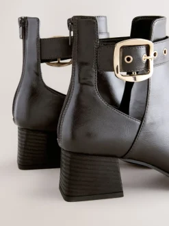 - Forever Comfort® Cut Out Buckle Detail Ankle Boots*Next Sale
