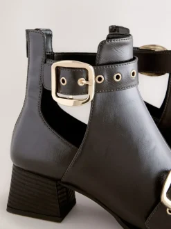 - Forever Comfort® Cut Out Buckle Detail Ankle Boots*Next Sale