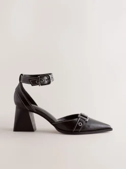 - Forever Comfort® Point Toe Buckle Block Heels*Next Discount