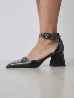 - Forever Comfort® Point Toe Buckle Block Heels*Next Discount