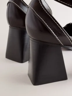 - Forever Comfort® Point Toe Buckle Block Heels*Next Discount