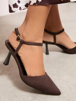 - Mid Stiletto Heel Ankle Strap Formal Court Shoes*Friends Like These Best