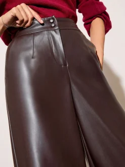 - X Lucy Mecklenburgh Faux Leather Tailored Wide Leg Trousers*Friends Like These Hot