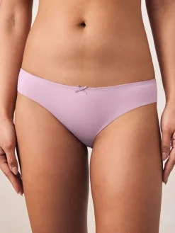 Chocoladebruin / Huidskleur / Mauve / Roze - 3 Niet-aftekenende slips met kanten achterkant*Next Online