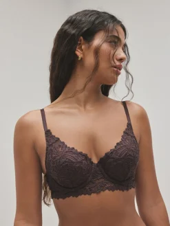 Chocoladebruin - Kanten ultieme comfortabele beha*Next Best